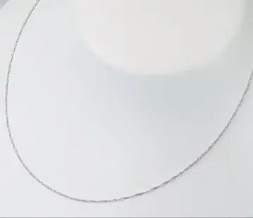 미사용 플라티나 Pt999 목걸이 40cm 스크류 타입 1.2mm