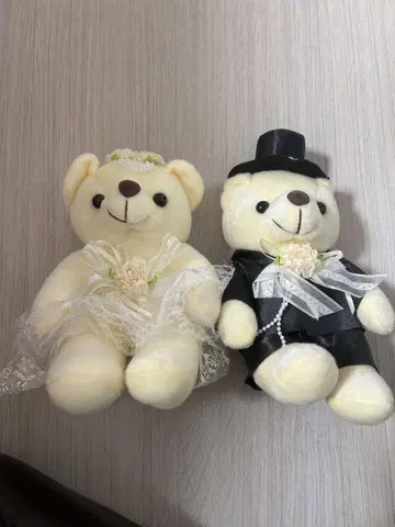 웨딩 곰 봉제 인형 세트
