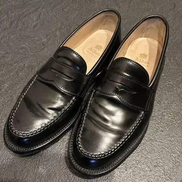 Alden 블랙 가죽 로퍼 코도반 99362