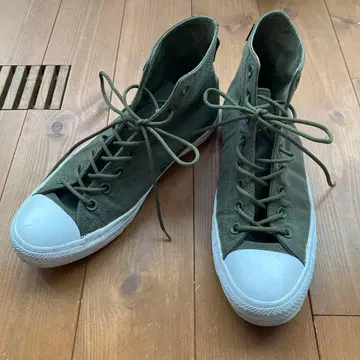 CONVERSE 올스타 하이컷 스니커즈 올리브 28cm