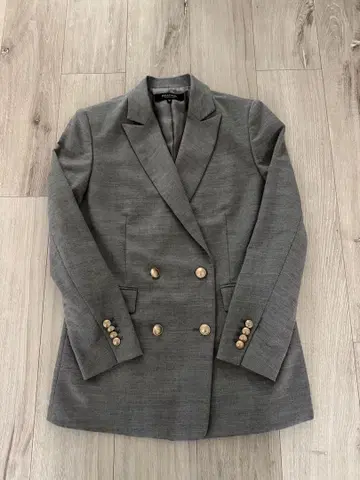 BRAHMIN 그레이 테일러드 자켓 38 브라민