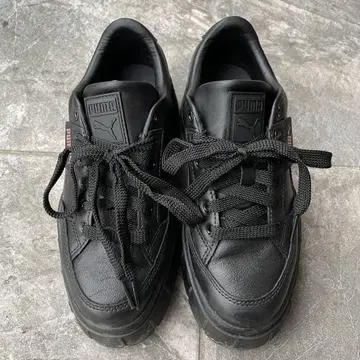 PUMA 스니커즈 23cm 블랙 통굽 밑창