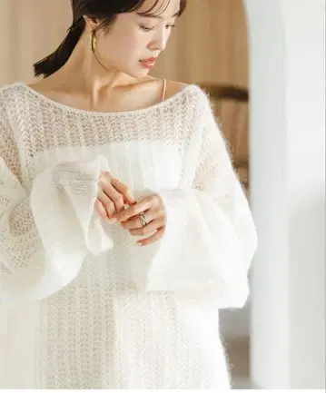 NOBLE 모헤어울 시어 풀오버
