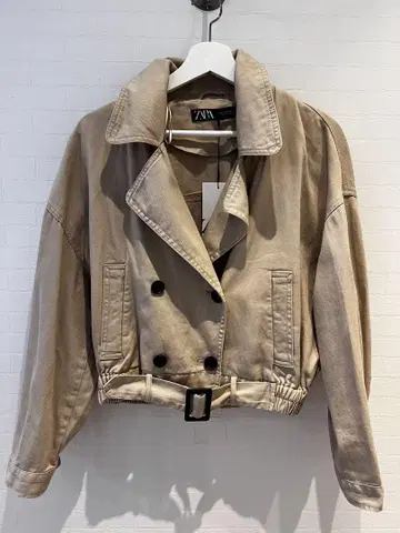 새상품 ZARA 자라 트렌치코트 트렌치 숏 자켓