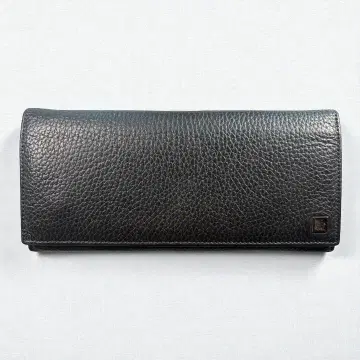 [ 새상품급 ] dunhill 던힐 장지갑 블랙 가죽 남성용 천연 가죽