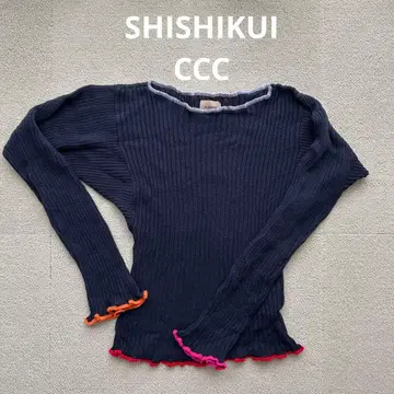 SHISHIKUI 시시쿠이 CCC 니트 네이비