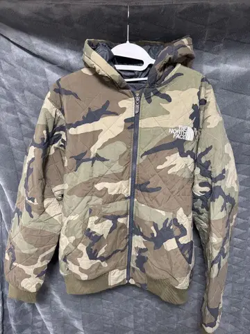 THE NORTH FACE 카모 패턴 다운 자켓 XL