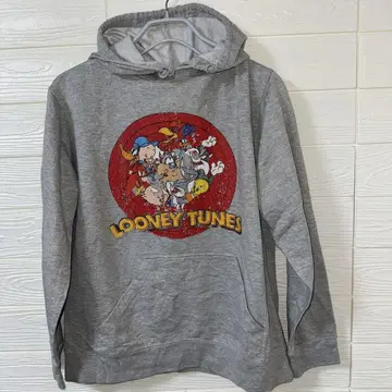 LOONEY TUNES 그레이 집업 후드티