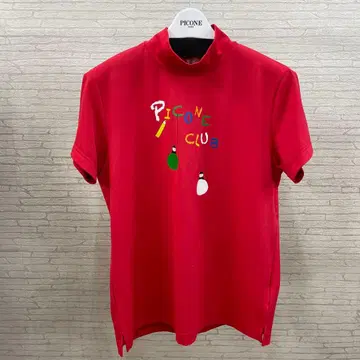 PICONE 하이넥 셔츠 레드
