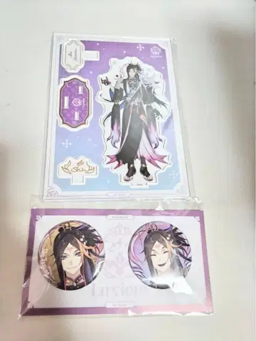 Luxiem 어둠의 슈 니지산지 Goods 아크릴 스탠드 캔뱃지 a