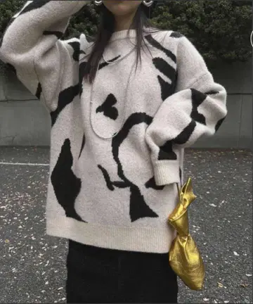 SECRET FACE KNIT TOP ameri