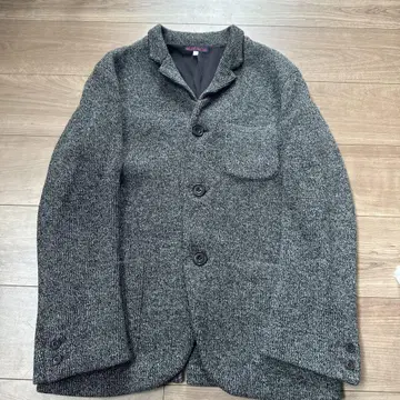 BLUE/BLUE 울 니트 자켓 멜란지 그레이 2