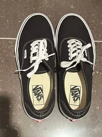 VANS 스니커즈 오센틱 블랙 US 기획 25cm USA 구매