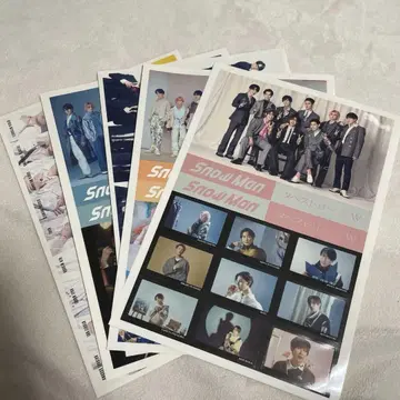 SnowMan CD 특전 스티커 시트
