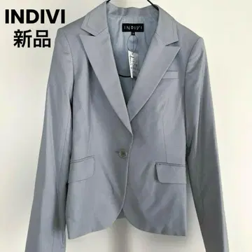 [새상품] INDIVI 인디비 테일러드 자켓 그레이 레이온