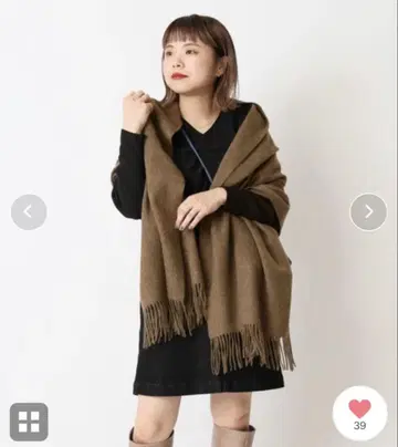 piedi nudi 볼륨 캐시미어 혼방 스톨 머플러