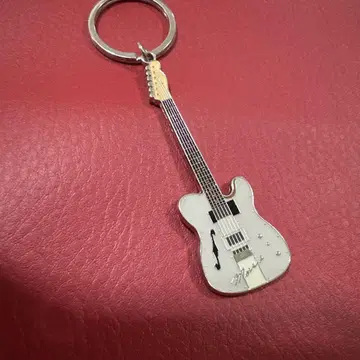키요하루 기타형 메탈 키링