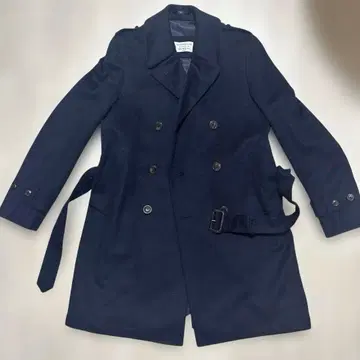 [ 재재가격 인하 ] 투모로우랜드 네이비 캐시미어 혼방 피코트