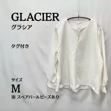 택 포함 새상품 GLACIER 화이트 긴팔 셔츠 M