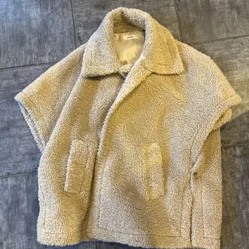 MYINE 보아 판초 코트