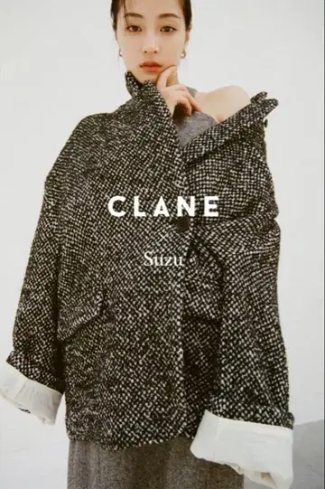 SuzuHirose x CLANE MIX COLOR OVER COAT