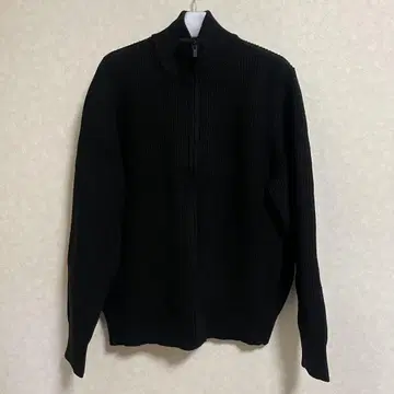 유니클로 미들 게이지 풀 집업 스웨터 L