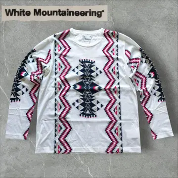 White Mountaineering 네이티브 무늬 긴팔 티셔츠 치마요