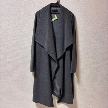 MOGA 캐시미어 혼방 롱 기장 가운 코트 다크 그레이