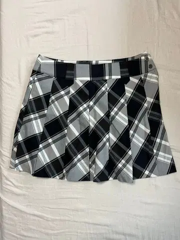 23X SPORT 체크 무늬 플리츠 스커트 M
