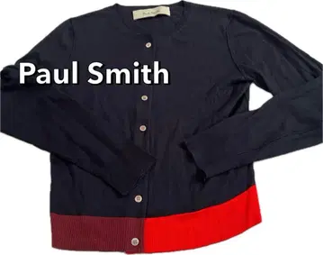 Paul Smith 네이비/레드 울 가디건