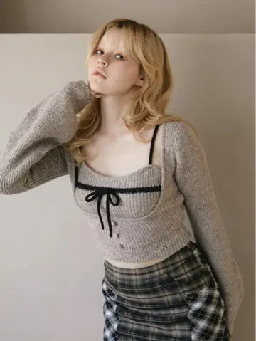 ANDMARY Natalie ribbon set 앤드마리 mocha