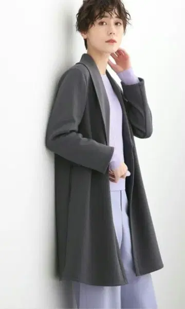 새상품급 인디비 이너 보아 숄카라 자켓 15 빅 사이즈