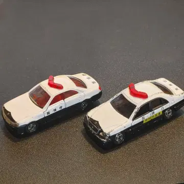 토미카 경찰차 미니카 규제 예고차 2대 세트 박스 없음