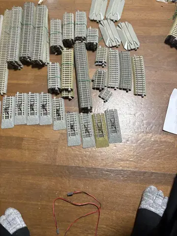 HO 게이지 철도 레일 부품 세트
