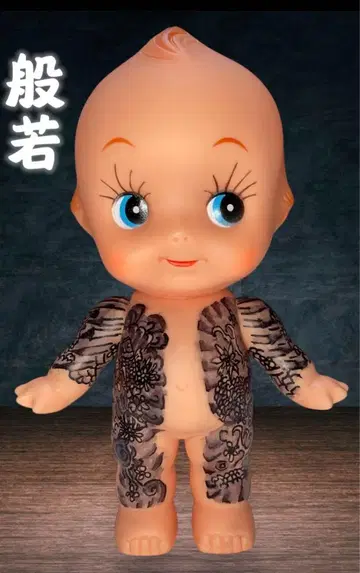 문신 큐피 인형 약 15cm