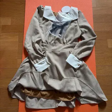 카라 레트로 리본 원피스 유메텐보 L 사이즈