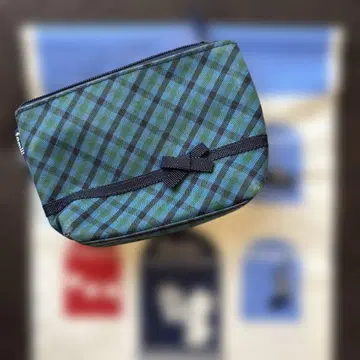 familiar 체크 무늬 파우치