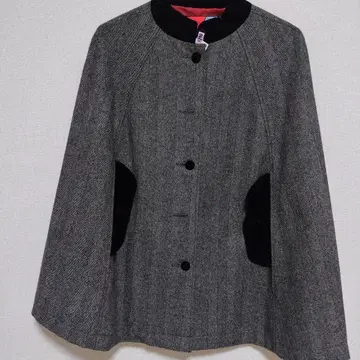 오리지널 존 그레이 헤링본 케이프 코트