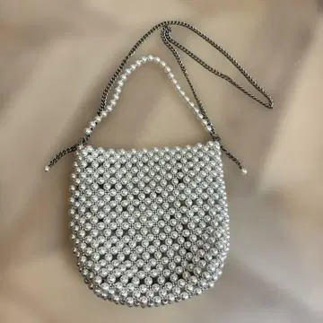 당일 발송 ZARA 펄 비즈 백