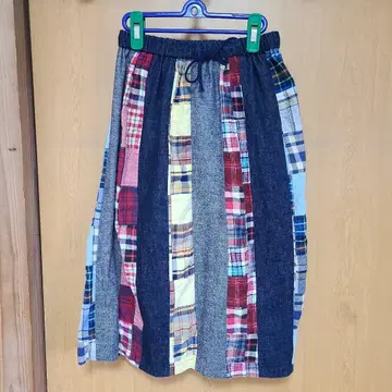 패치워크 롱 스커트 프리 사이즈