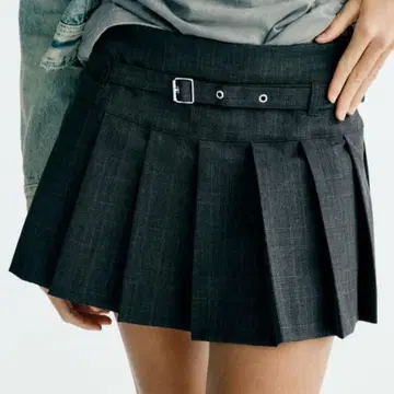 ZARA 자라 박스 플리츠 스칸츠