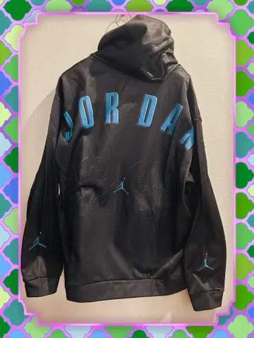 [ 새상품 ] JORDAN 로고 입힌 블랙 후드티 [ 4XL ]