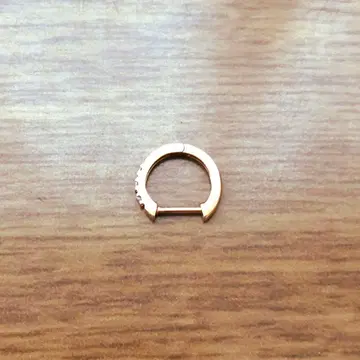(한쪽 귀) 쥬얼리 츠츠미 K10 핑크 골드 다이아몬드 귀걸이