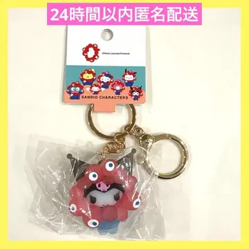 먀쿠먀쿠  입체 마스코트 클리어 컬러 키링 쿠로미