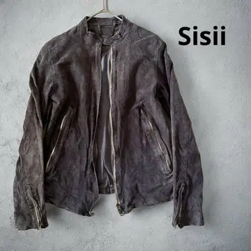 Sisii 스웨이드 라이더스 싱글 XS 가죽 자켓