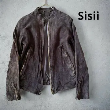 Sisii 스웨이드 라이더스 싱글 XS 가죽 자켓