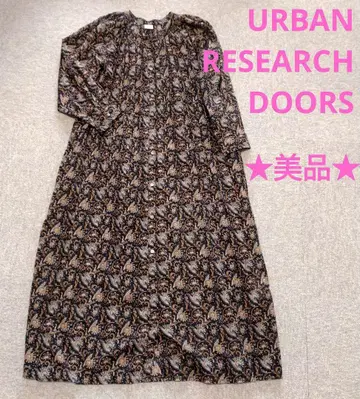 새상품급 URBAN RESEARCH 페이즐리 무늬 롱 원피스