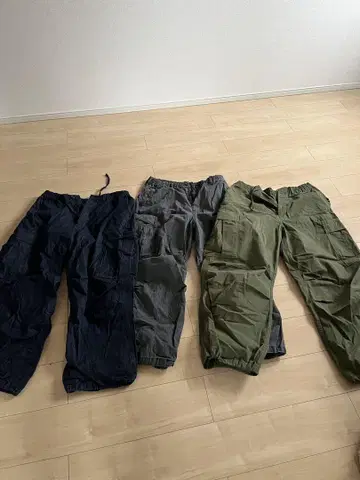 지유 슈퍼 와이드 카고 팬츠 묶음 판매