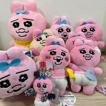 빤쮸토끼 봉제 인형 8개 키링 1개 세트