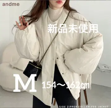 and Me 사이드 지퍼 코랄레스 자켓 아이보리